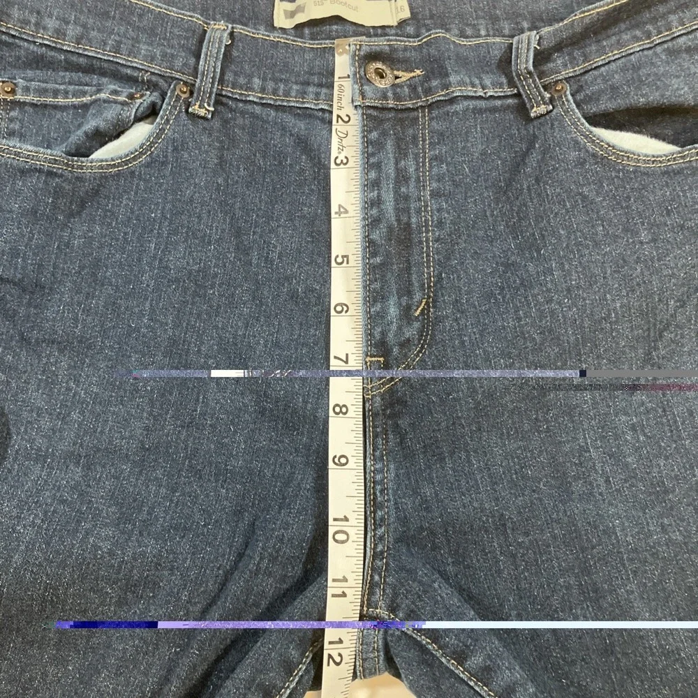 Levi's‎ 515 Bootcut Jeans Womens 16M Mid Rise Dark Wash Stretch 33x32